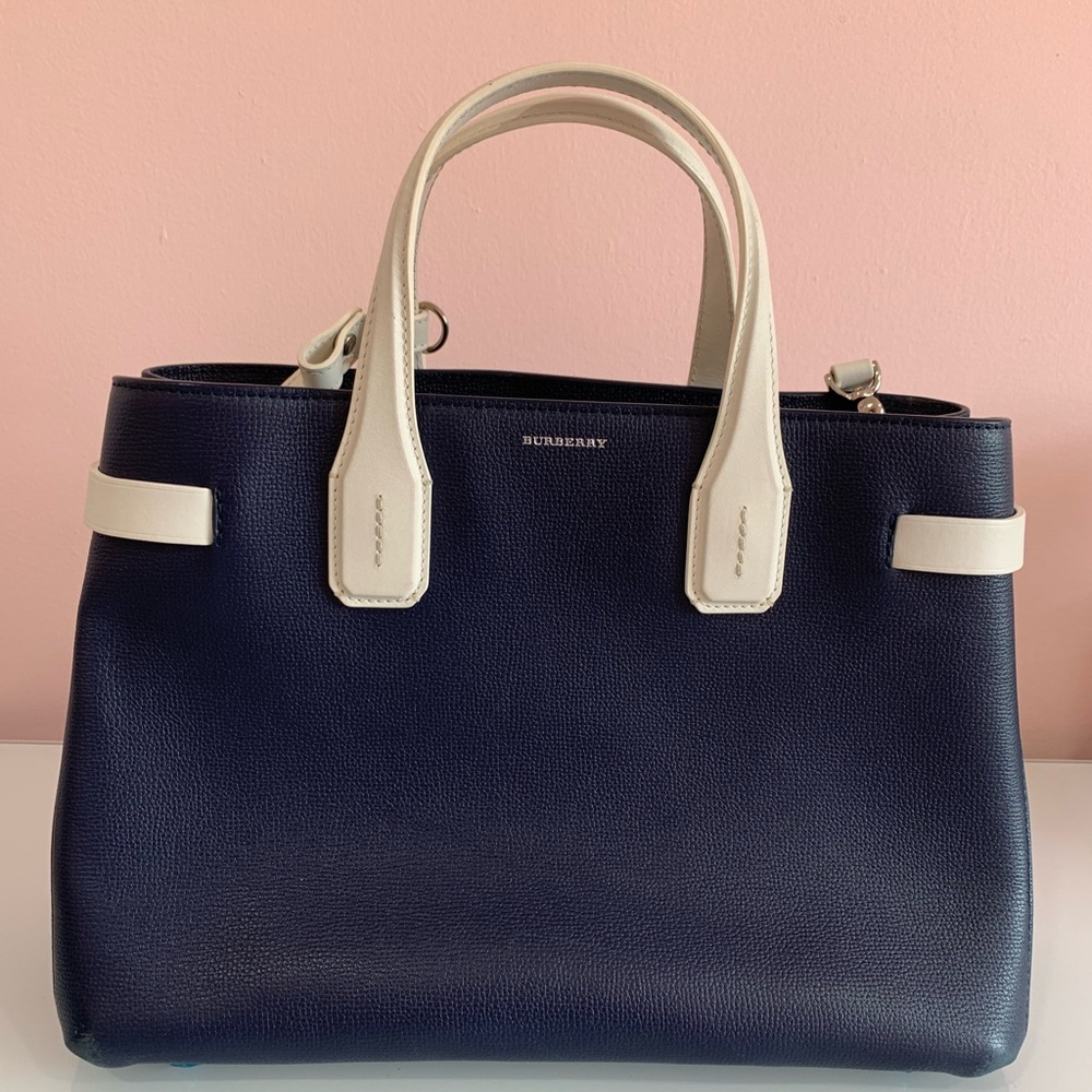 Burberry Regency Blue and White Bag *Authentic*